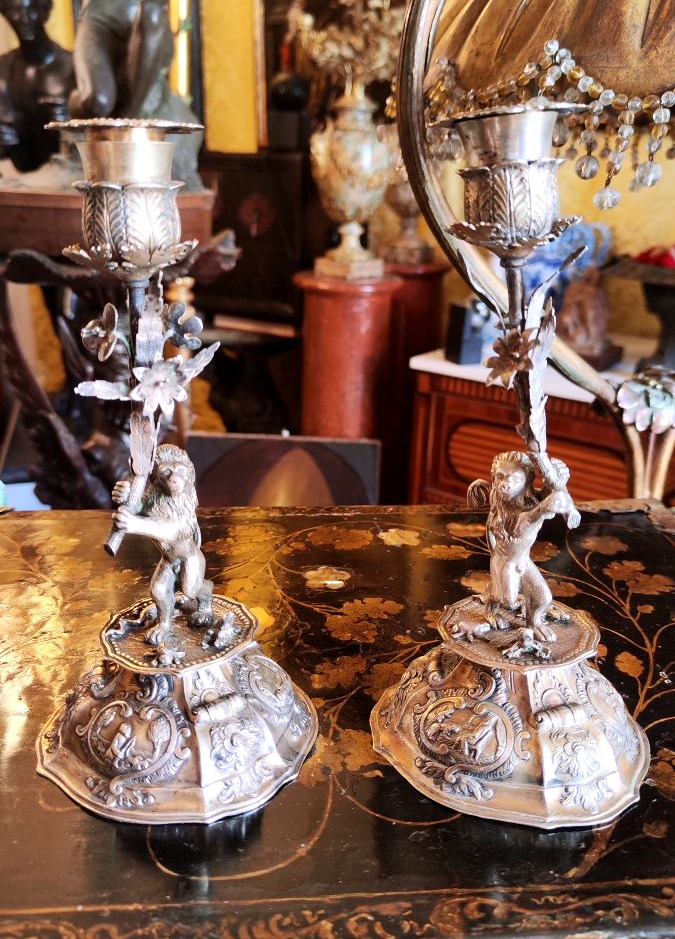 Pair Of Candlesticks For The Sch-photo-2