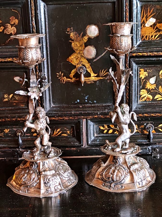 Pair Of Candlesticks For The Sch