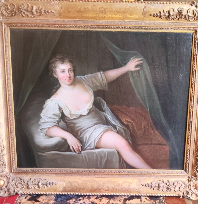 A Noblewoman Steps Out Of The Alcove