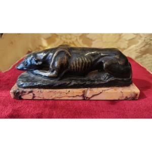 lévrier en bronze