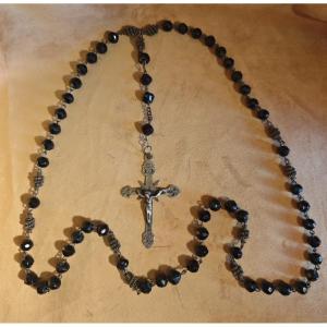 Garnet Rosarygarnet Rosary, Silver Christ, Work From The First Half Of The Eighteenth Century T