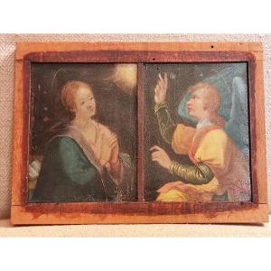 Diptych Painted On Copper