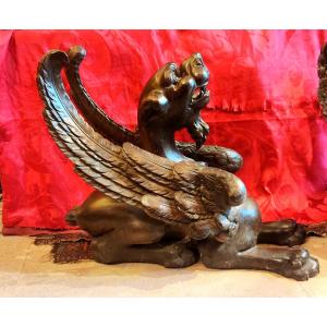 Pair Of Winged Lions