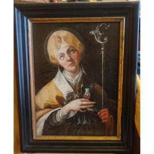 San Gennaro Painting Depicting Saint Januarius School Of Francesco Solimena, Late 17th/early 18