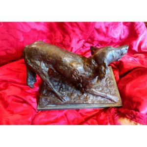bronze d'un setter