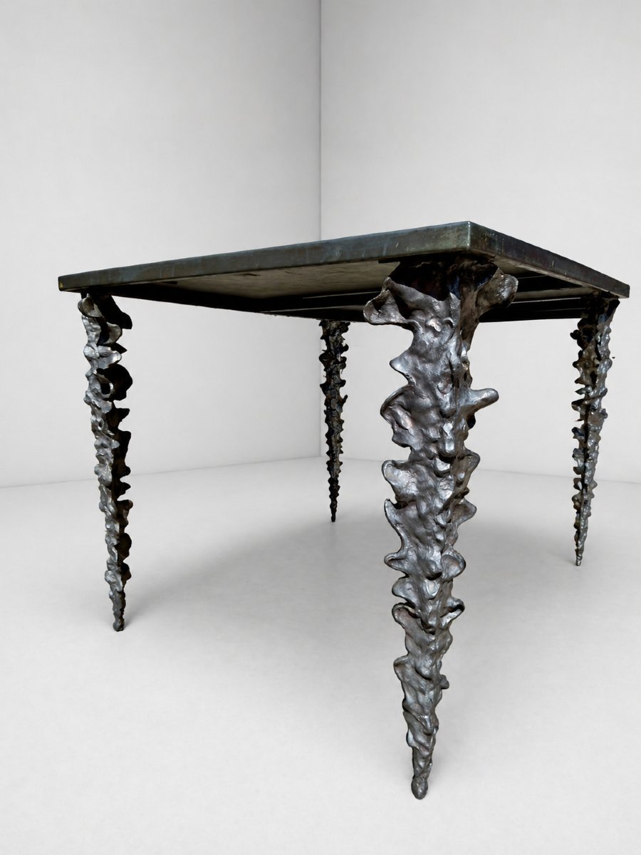 Table sculpturale signée Michael Aram Pièce design contemporaine-photo-3