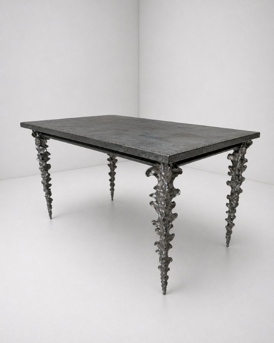 Table sculpturale signée Michael Aram Pièce design contemporaine-photo-4