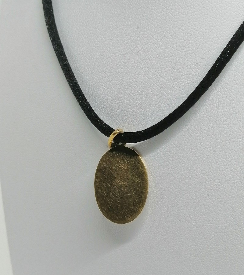 Yellow Gold Pendant, On Guilloché Background, Painted Enamelled Virgin, Circa 1900-20.-photo-4