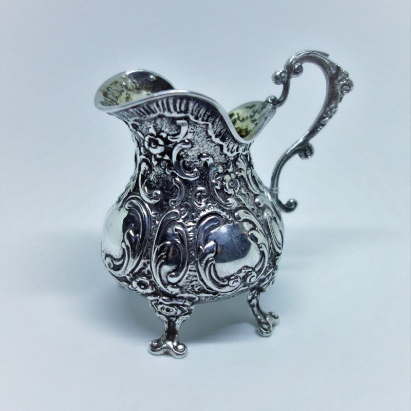 Coffee Or Tea Service, Three Pieces, Silver.-photo-3