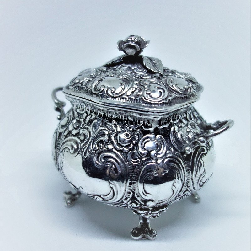 Coffee Or Tea Service, Three Pieces, Silver.-photo-4