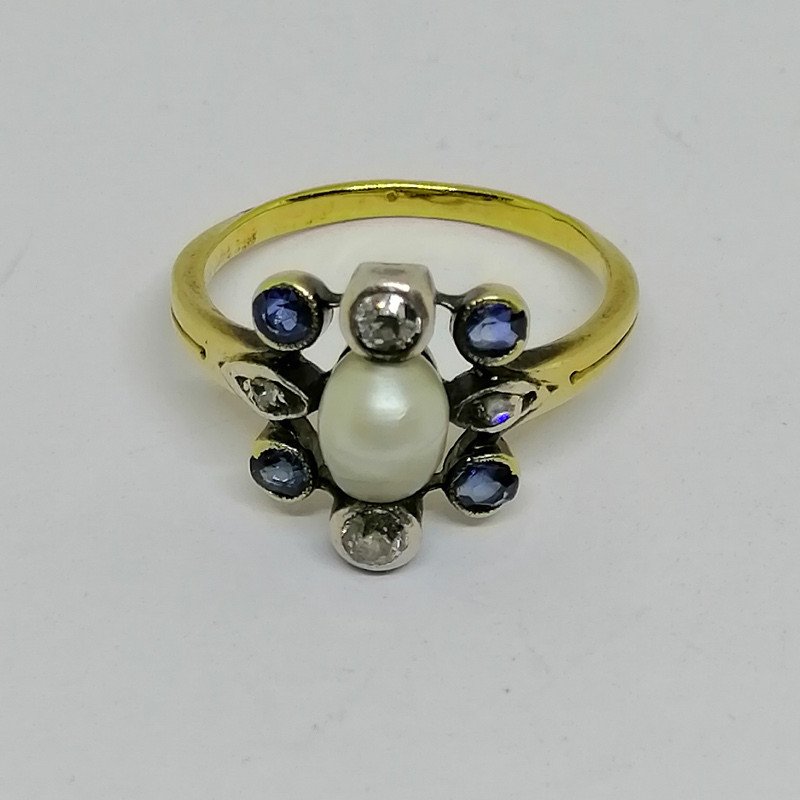 Gold Ring With Superb Fine Pearl.-photo-2