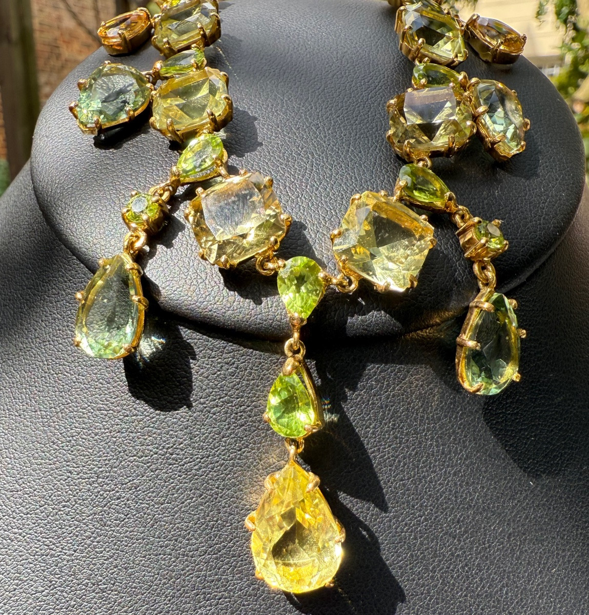 Collier rivière en or jaune aux pierres d’été-photo-2