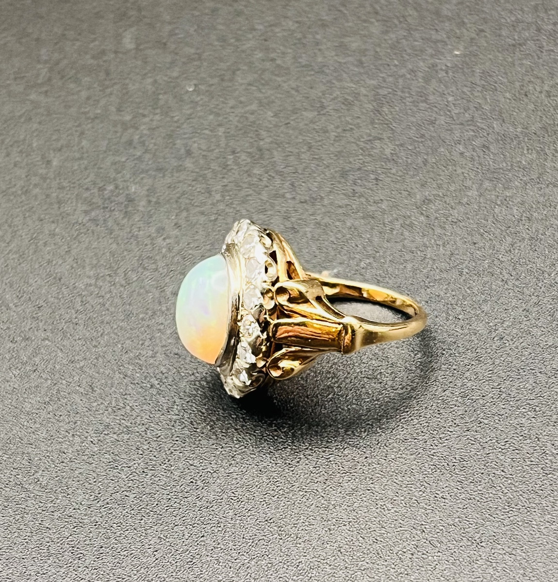 Bague Opale Art Déco  -photo-1