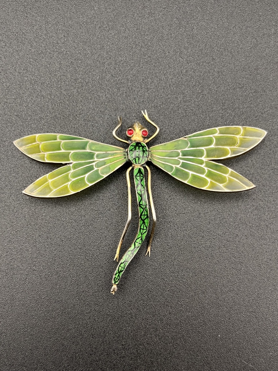 Pendentif libellule en argent 900 millièmes.-photo-3