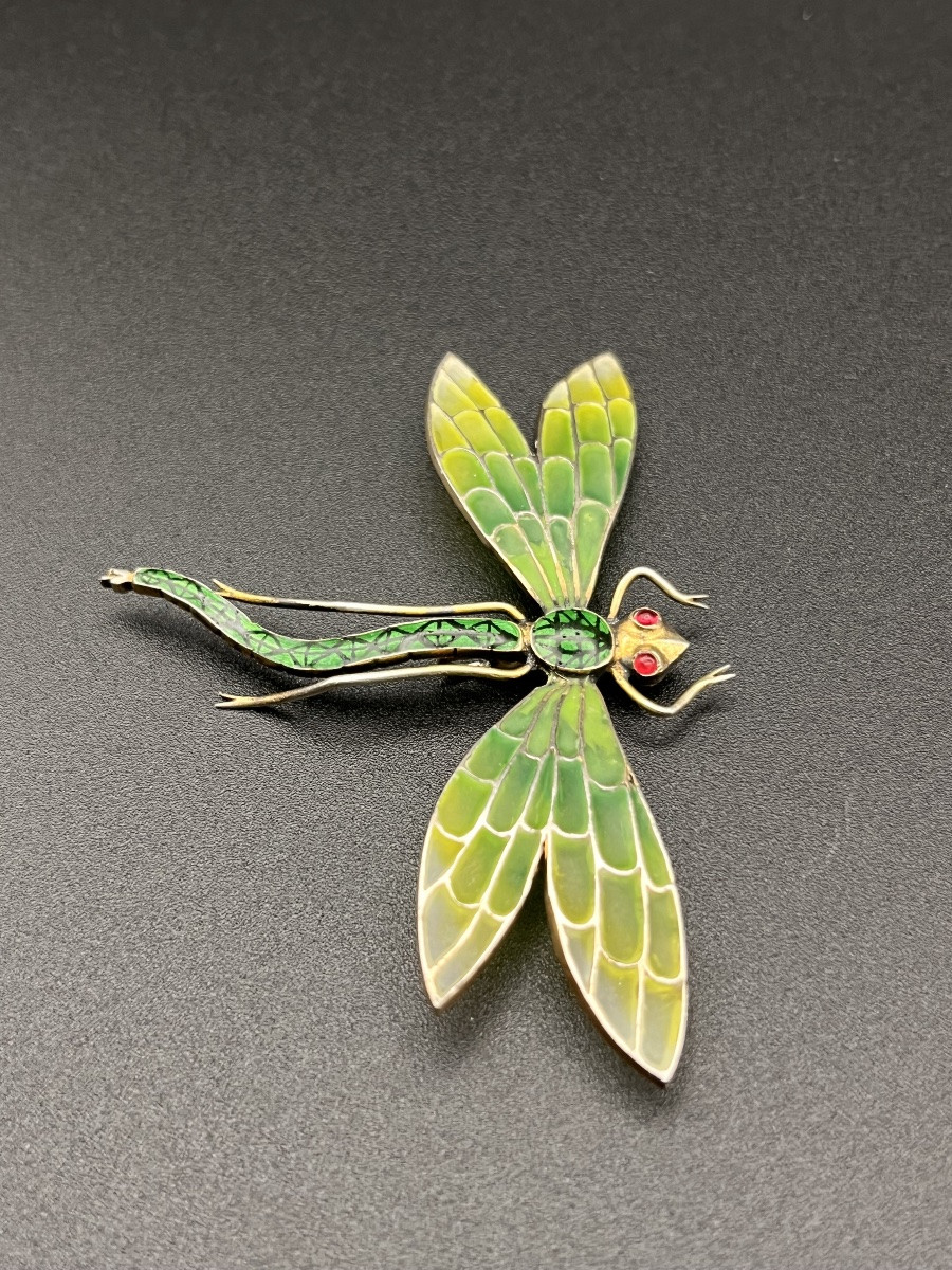 Pendentif libellule en argent 900 millièmes.-photo-4