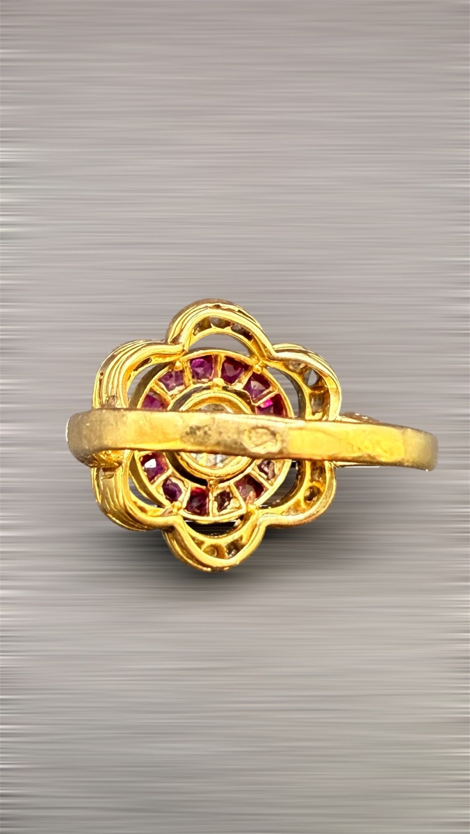 Bague Art Déco en or 18 carats – France, vers 1920-photo-4