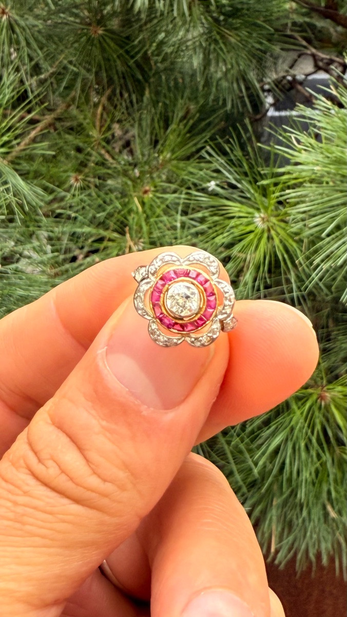 Bague Art Déco en or 18 carats – France, vers 1920-photo-2