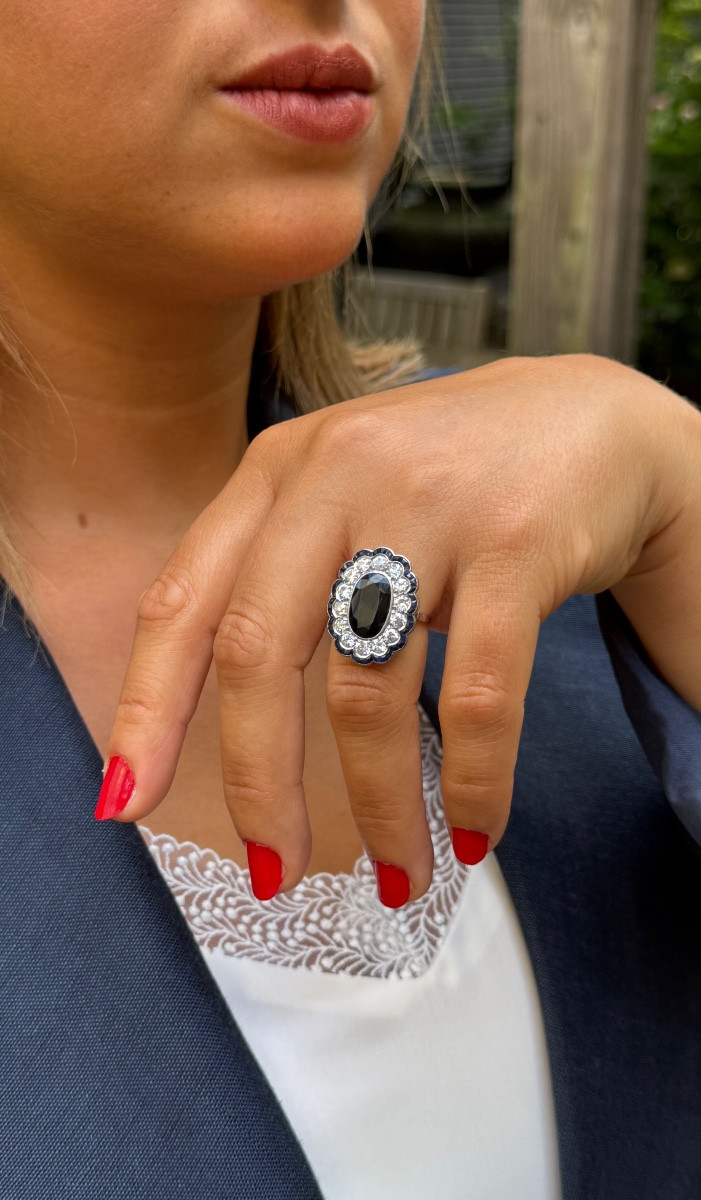 Art Deco Platinum Ring, Circa 1930.
