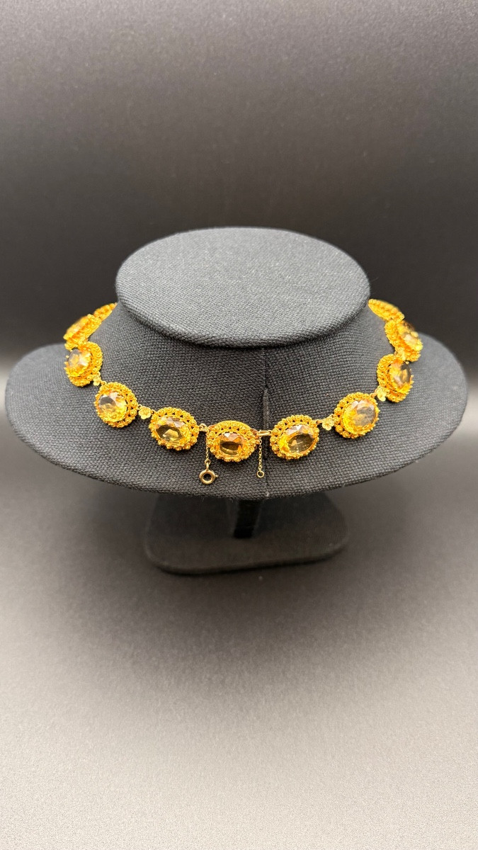 Parure en or et citrines d’époque Charles X.-photo-1