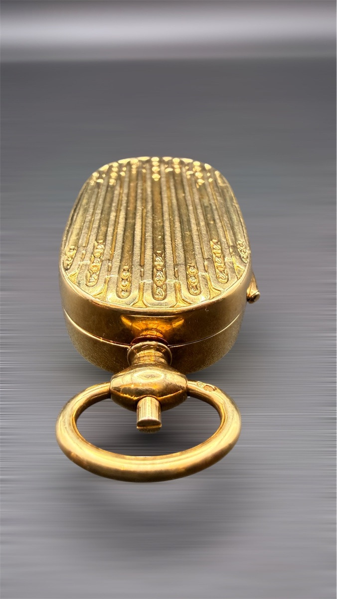 Double Louis Coin Holder In Gold – Circa 1900.-photo-4