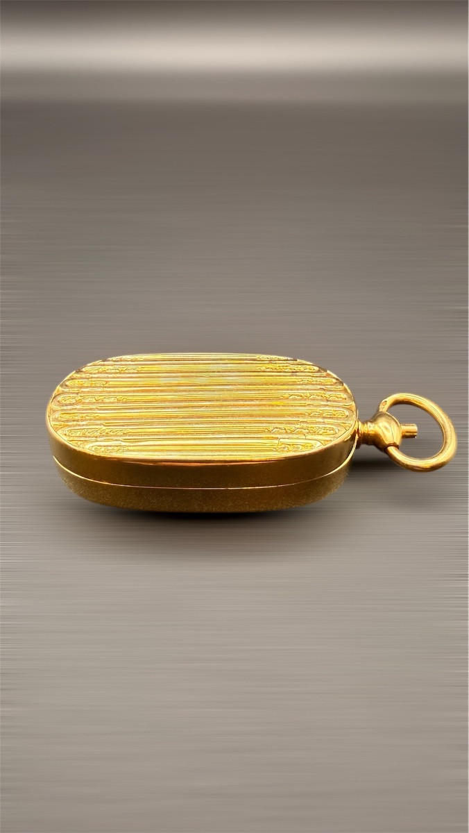 Double Louis Coin Holder In Gold – Circa 1900.-photo-1
