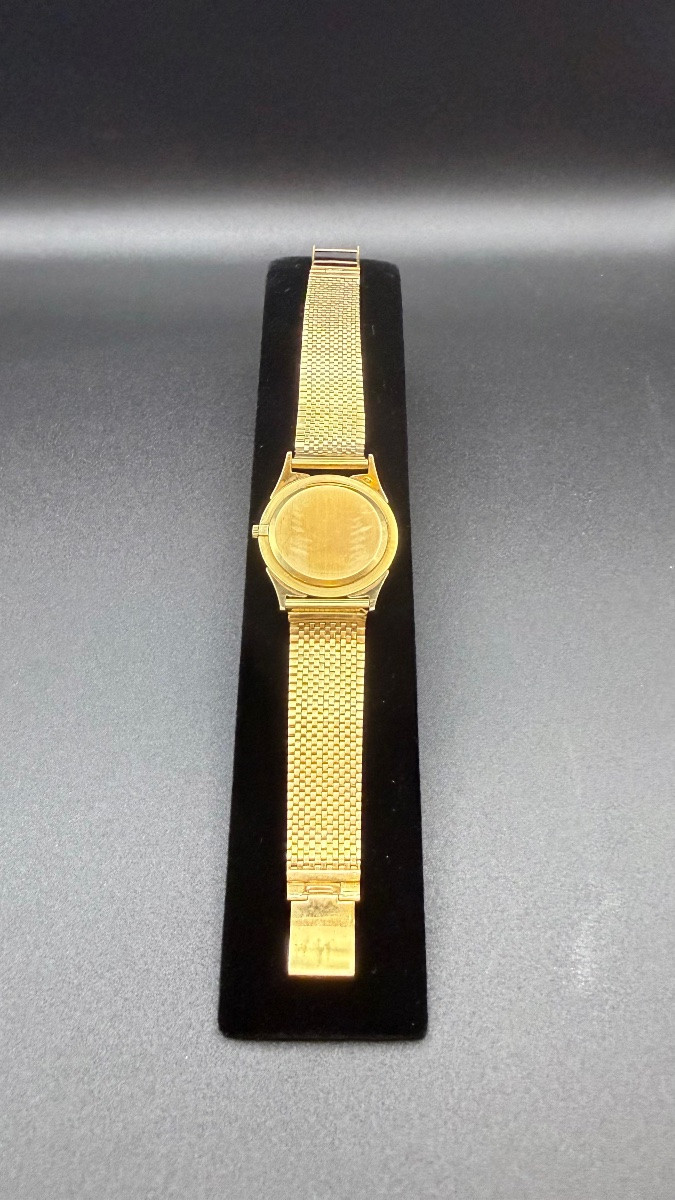 Montre Vacheron Constantin Or 18k 750 Vintage Bracelet Or Maille Vers 1960 Genève.-photo-4