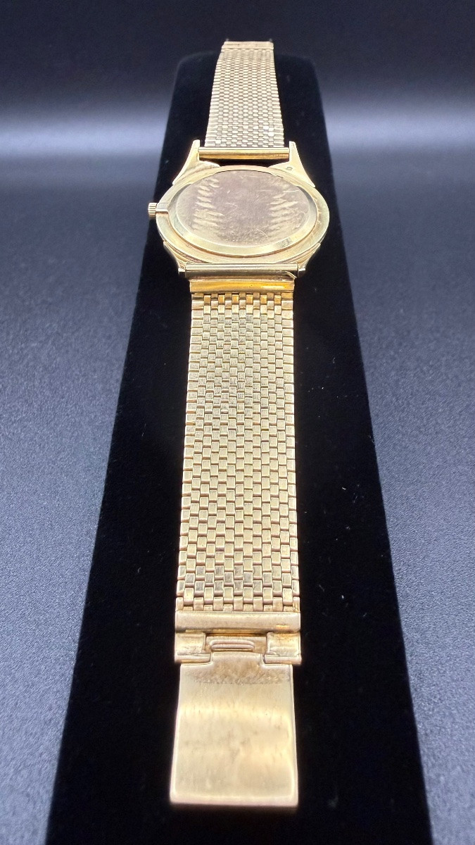 Montre Vacheron Constantin Or 18k 750 Vintage Bracelet Or Maille Vers 1960 Genève.-photo-6