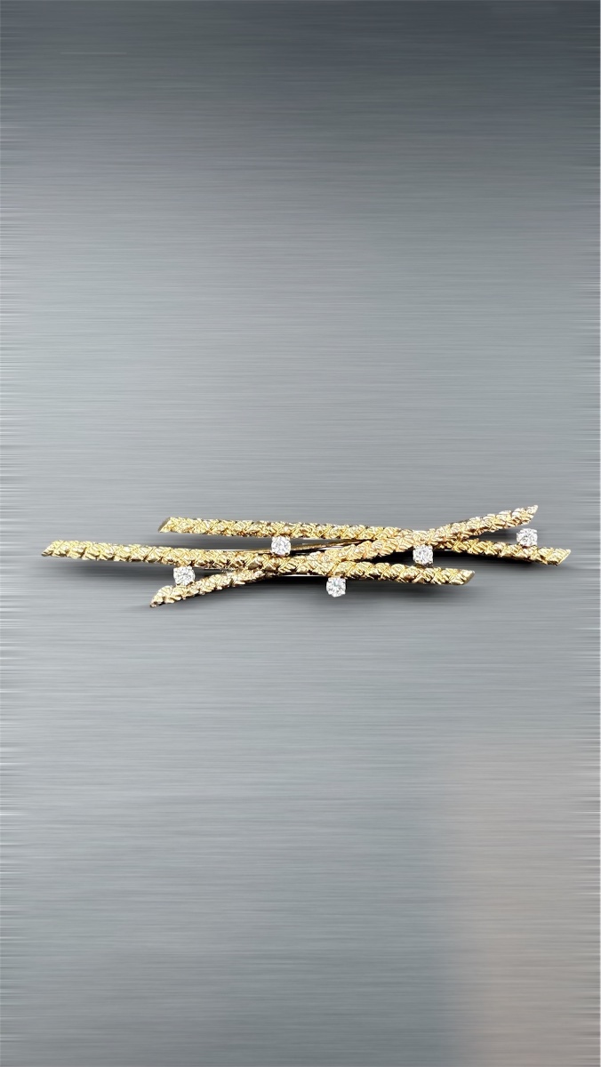 Broche “Branches d’Arbre” – Années 1950-1960.-photo-4