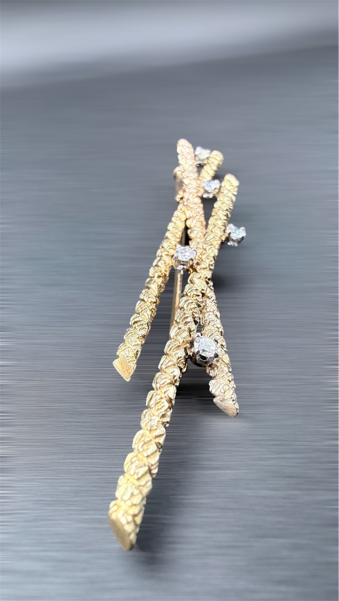 Broche “Branches d’Arbre” – Années 1950-1960.