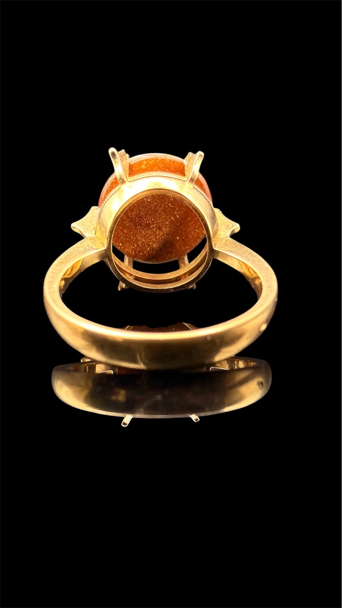 19th-century Micro-mosaic Ring – 18-karat Yellow Gold.-photo-2
