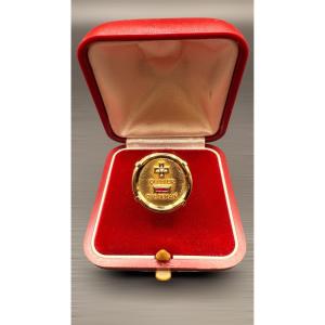 Bague d’Amour Augis vintage en or 18k (circa 1970).