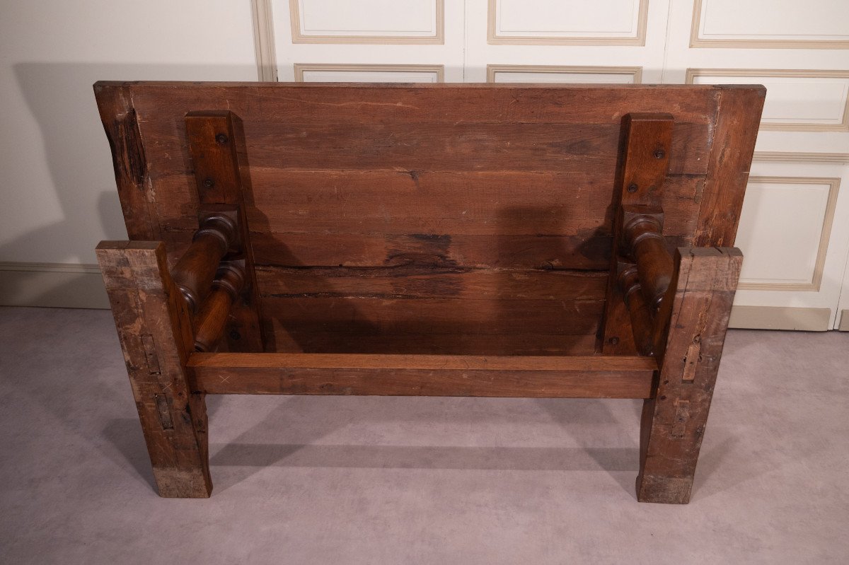 Large Monastery Table In Oak XXth Century-photo-4