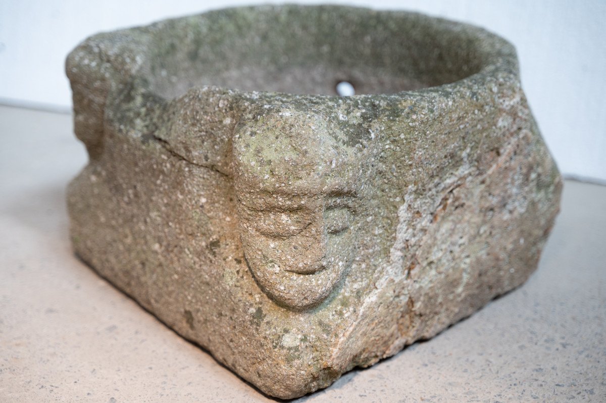 Lavabo d'église En Granit, époque 12ème Siècle-photo-4