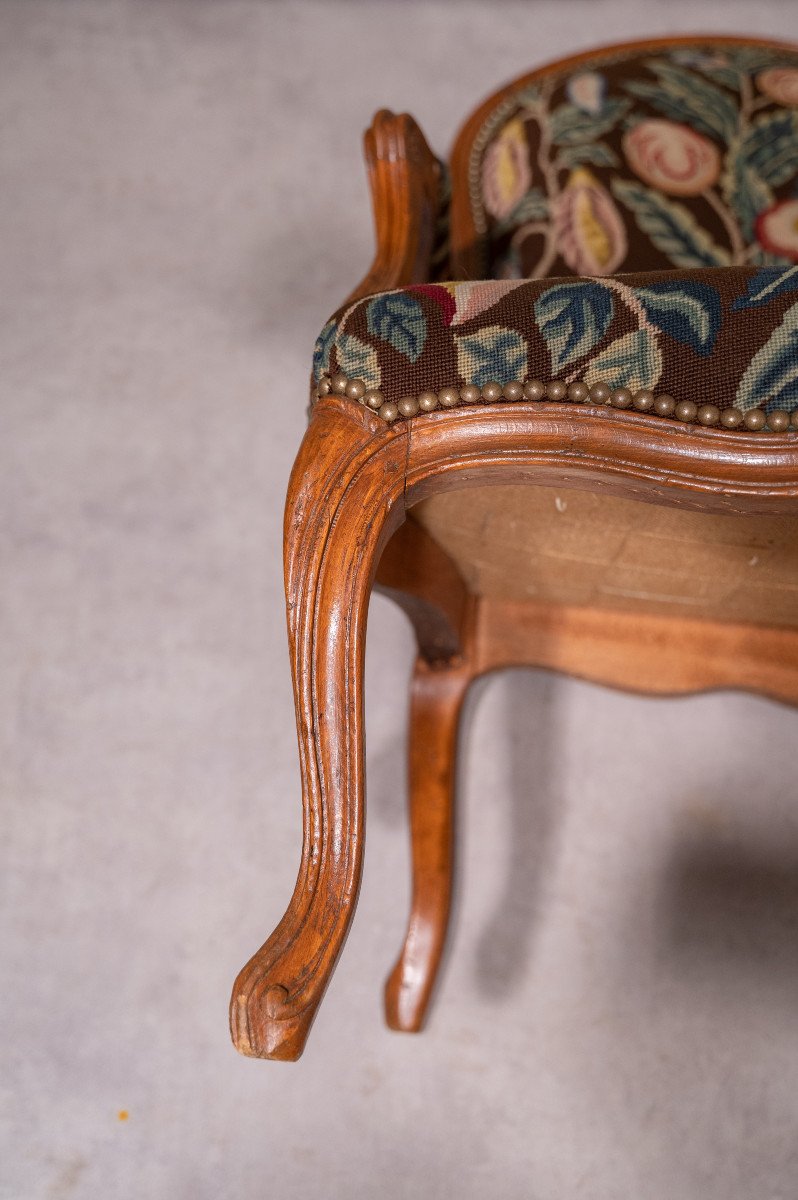 Pair Of Louis XV Style "queen" Armchairs-photo-4