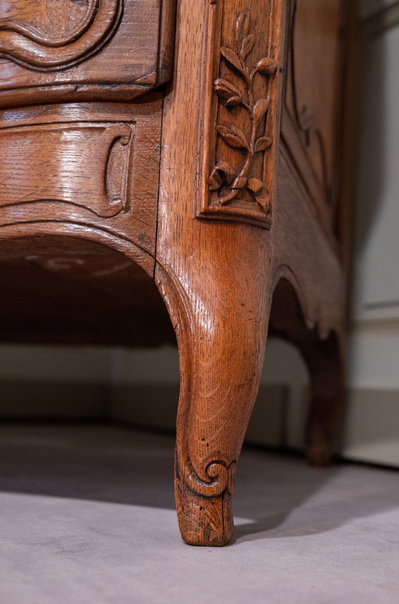 Commode d'Entre Deux En Chêne XIXème Siècle-photo-4