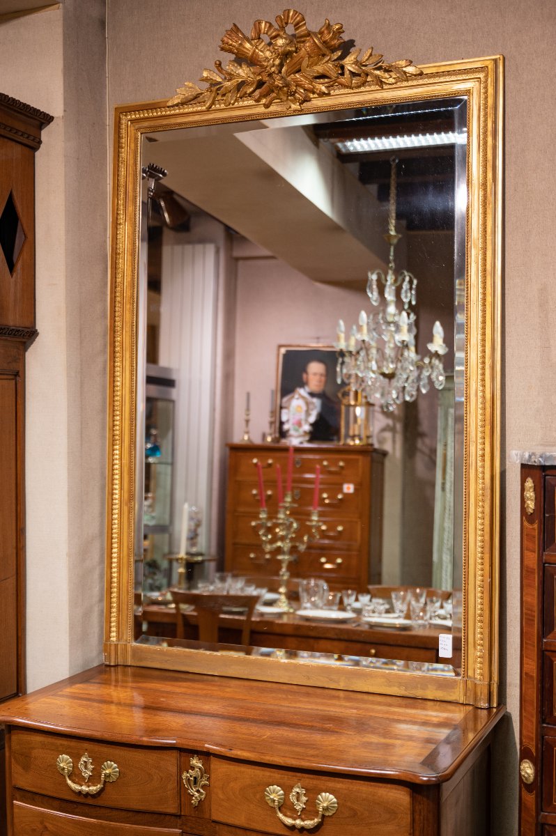 Napoleon III Mirror, Fireplace Overmantel-photo-2