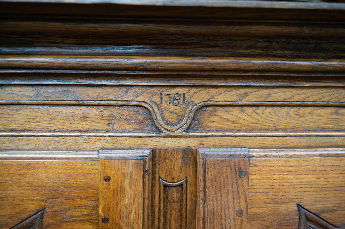 18th Century Oak Bookcase Desk-photo-4