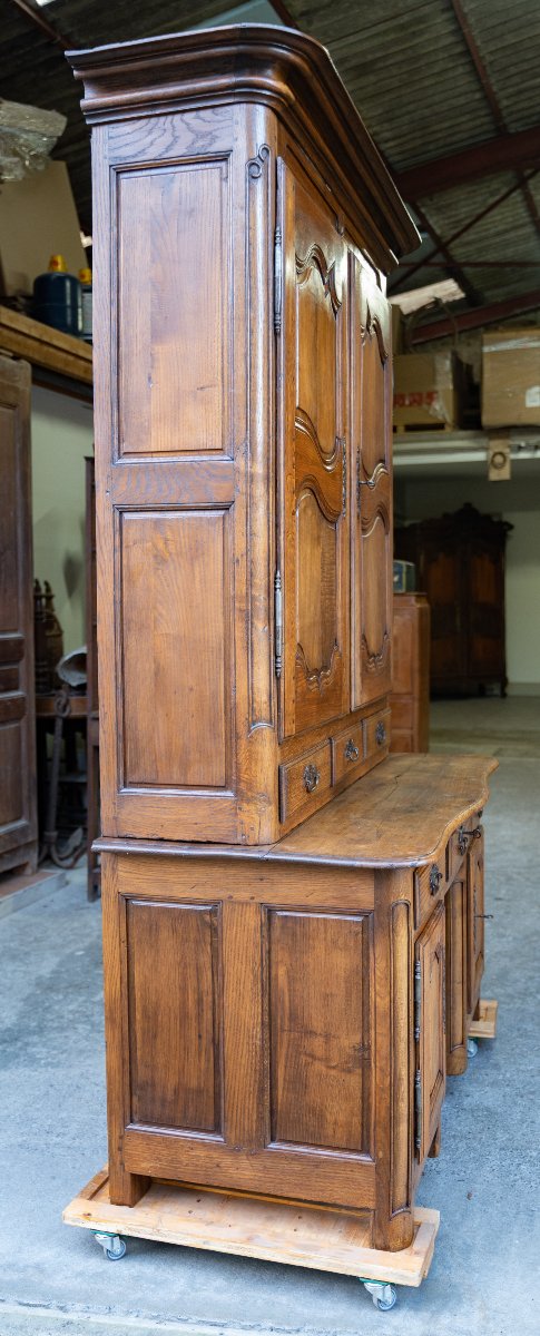 18th Century Oak Bookcase Desk-photo-2