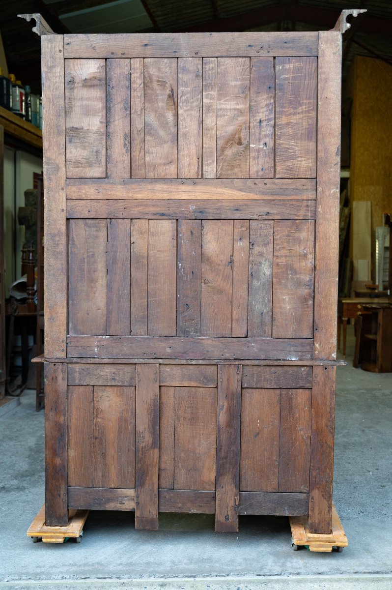 18th Century Oak Bookcase Desk-photo-5