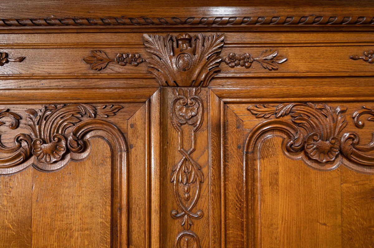 Armoire Normande en chêne de la baie du Mont Saint Michel-photo-2