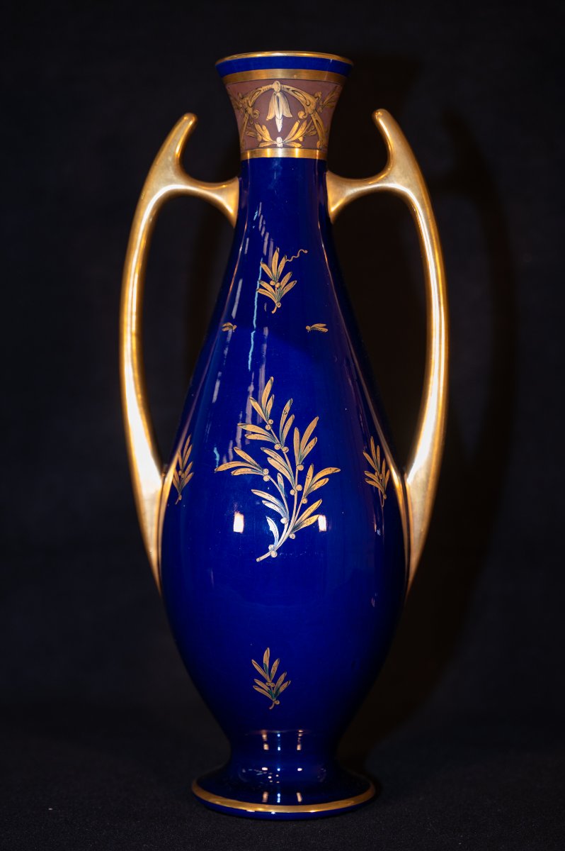 Pair Of Porcelain Vases From Tours-photo-1