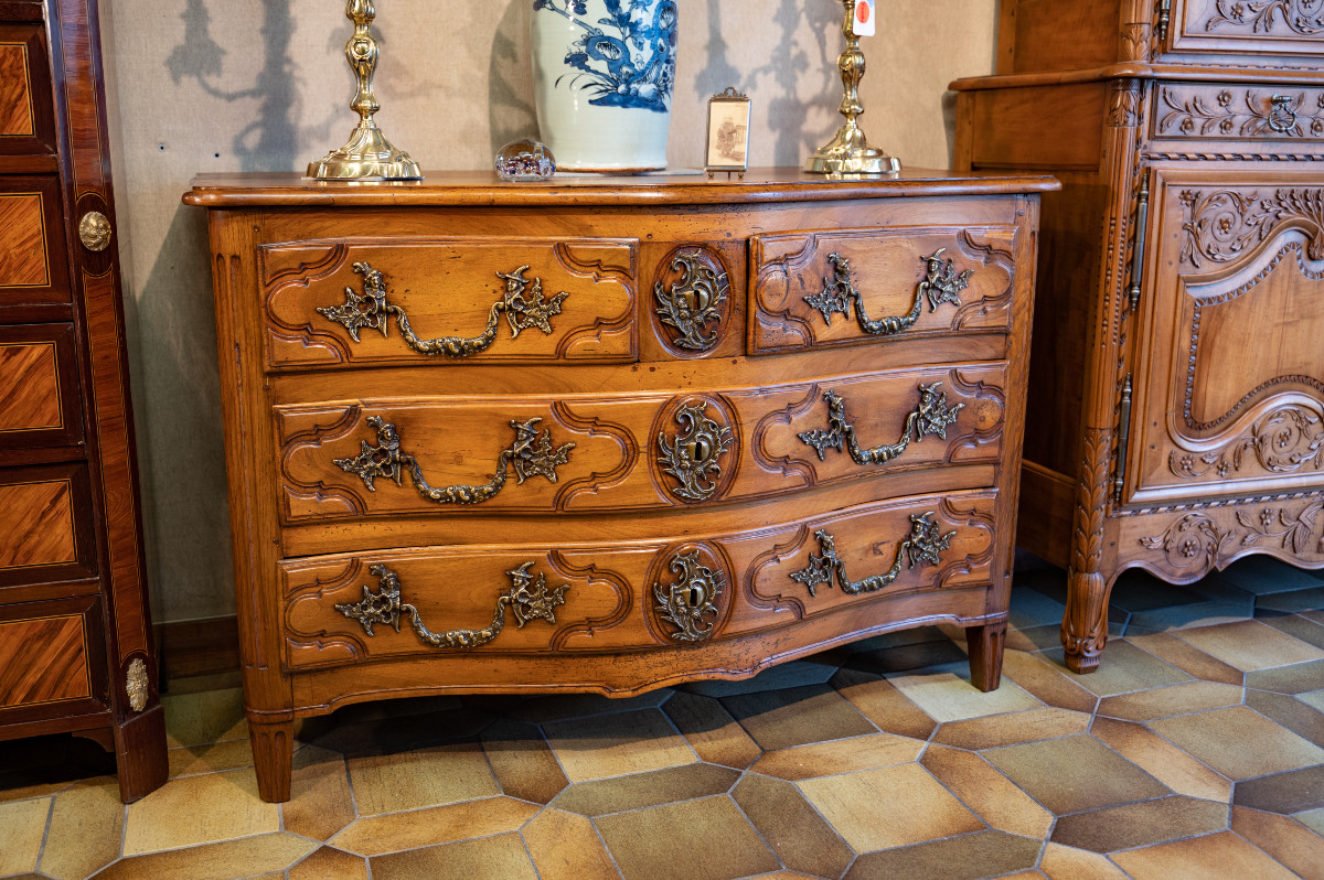 Walnut Chest Of Drawers Called Parisienne