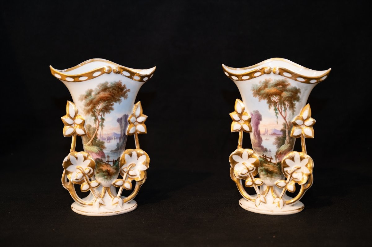 Pair Of Porcelain Vases