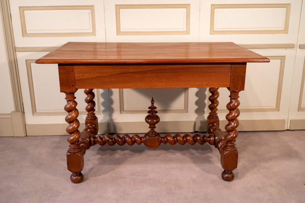 Louis XIII Bordeaux Writing Table-photo-4