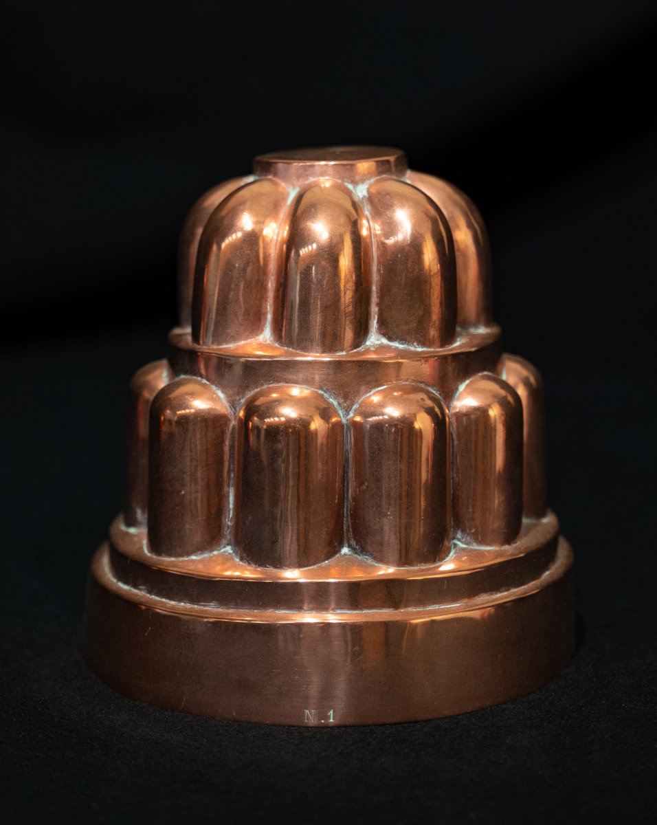Moule à gâteaux en cuivre époque fin XIXème siècle-photo-4