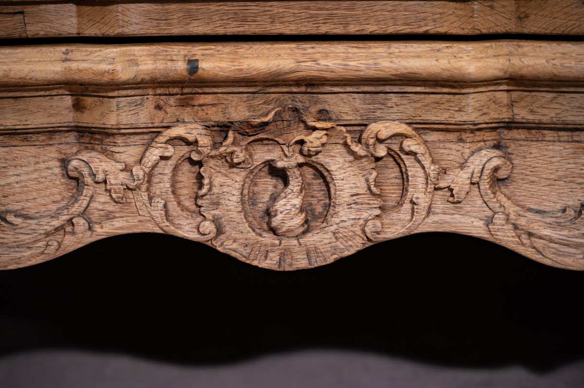 Sturdy Louis XV Oak Chest Of Drawers-photo-3