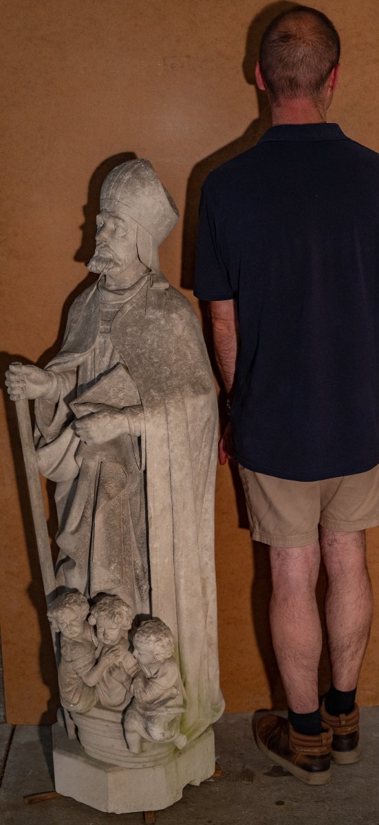 Stone Sculpture Of Saint Nicholas-photo-4