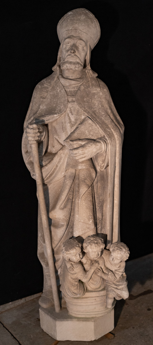 Stone Sculpture Of Saint Nicholas