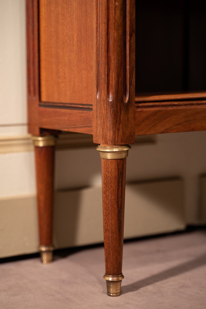 Bibus, petite bibliothèque en acajou de style Louis XVI-photo-3