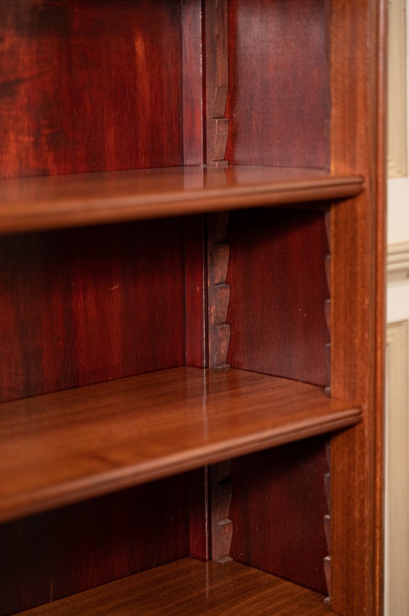 Bibus, petite bibliothèque en acajou de style Louis XVI-photo-4